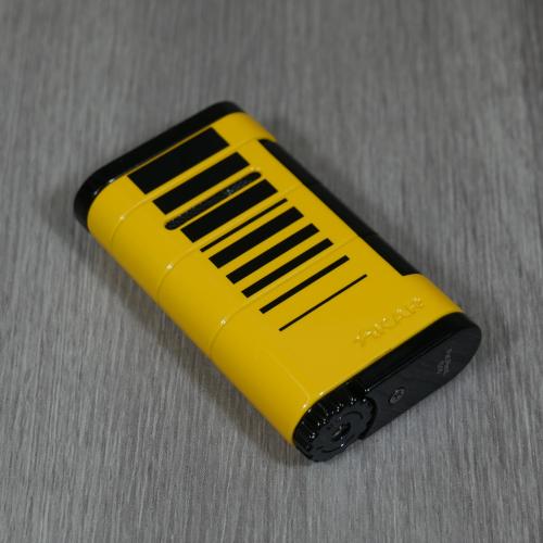Xikar Allume Single Jet Lighter - Yellow with Black Stripes (End of line)
