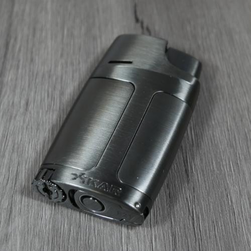 Xikar Element ELX Twin Jet Lighter with Punch Cutter - Gunmetal (G2)