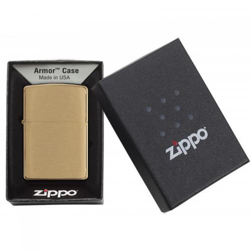 Zippo - Armor Brushed Brass - Windproof Lighter