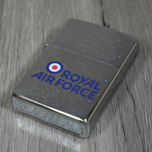 Zippo - Brushed Chrome Royal Air Force Logo - Windproof Lighter