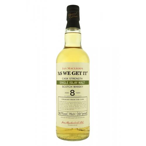 As We Get It Islay 8 Year Old Cask Strength Whisky - 70cl 61.3%