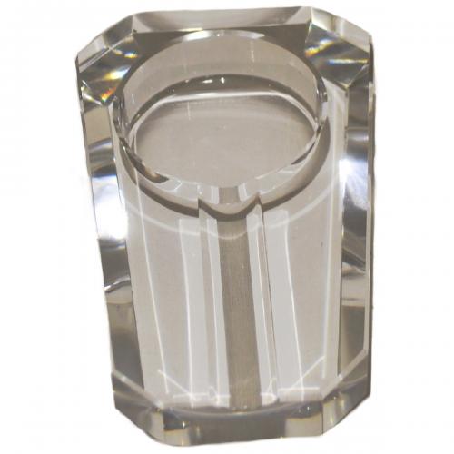 Crystal Cigar Ashtray - Single Cigar Rest