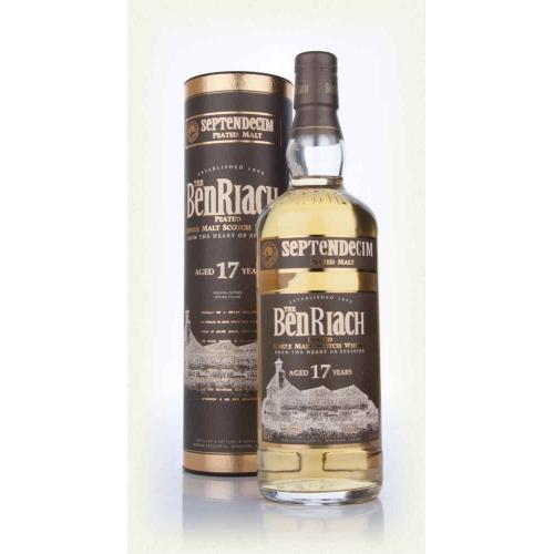 BenRiach 17 Year Old Septendecim Peated Whisky - 70cl 46%