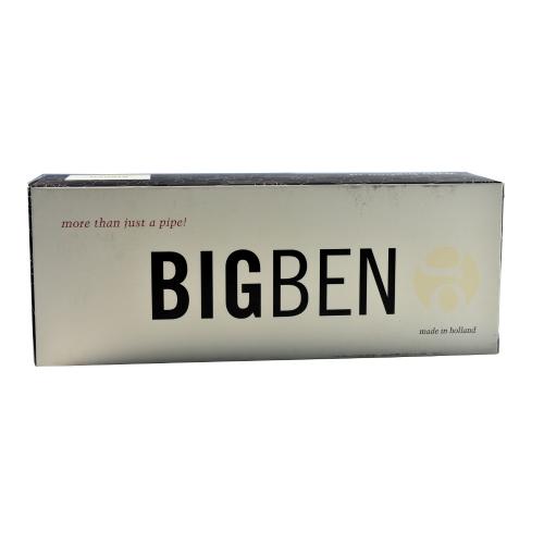 BigBen Phantom 495 Matte Black & White Stem 9mm Filter Fishtail Pipe (BIG69)