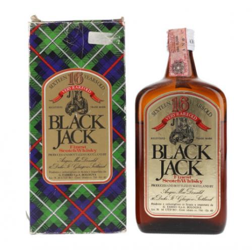 Black Jack 16 year old 1980s Fabbri Italian Import - 40% 75cl