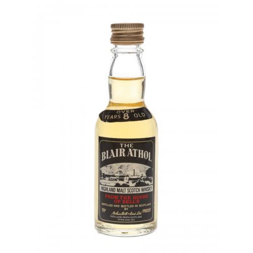 Blair Athol Over 8 Year Old Bottled 1970s Miniature - 40% 5cl