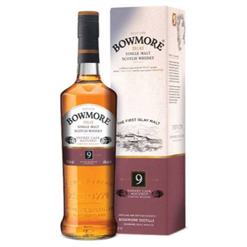 Bowmore 9 Year Old Sherry Cask Matured Single Malt Whisky - 70cl 40%