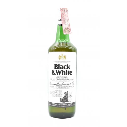 Buchanans Black & White Bottled 1970s Amerigo Sagna - 40% 75cl