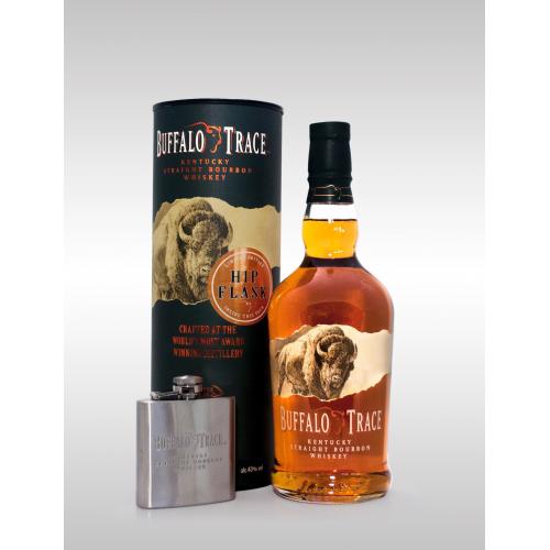 Buffalo Trace Kentucky Straight Whiskey with Hip Flask - 70cl 40%