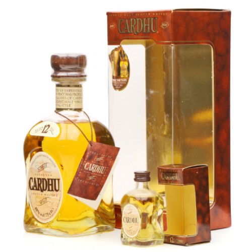 Cardhu 12 Year Old Old Style Scotch Whisky & Miniature - 80cl 40%