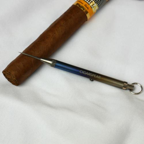 Cigarspear Retractable Cigar Pick - Blue Gradient