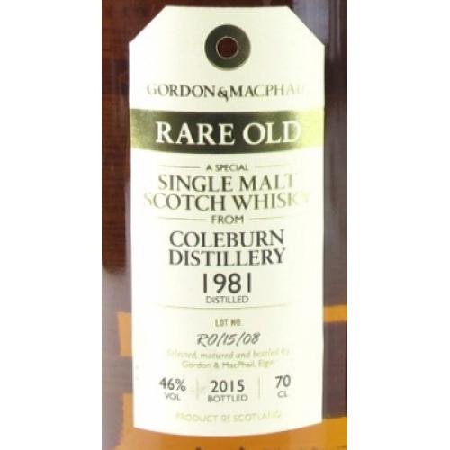 Coleburn 1981 Vintage Rare Old Bottled 2015 - 46% 70cl - LIMITED EDITION