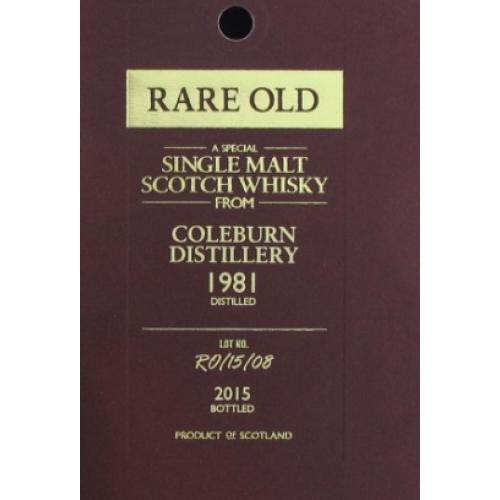 Coleburn 1981 Vintage Rare Old Bottled 2015 - 46% 70cl - LIMITED EDITION