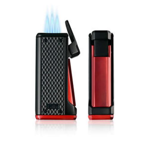 Colibri Monza III - Triple Jet Lighter - Black and Blue (End of Line)