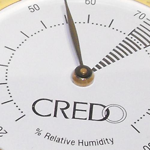 Credo Analogue Hygrometer Gold