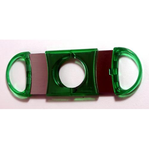 Two Finger Green Double Bladed 58 Ring Gauge Cigar Cutter