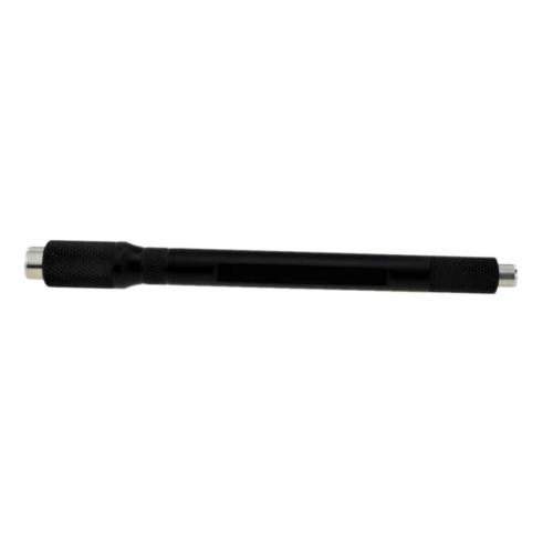 Double Ended Black Aluminium Cigar Punch With Drawpoker