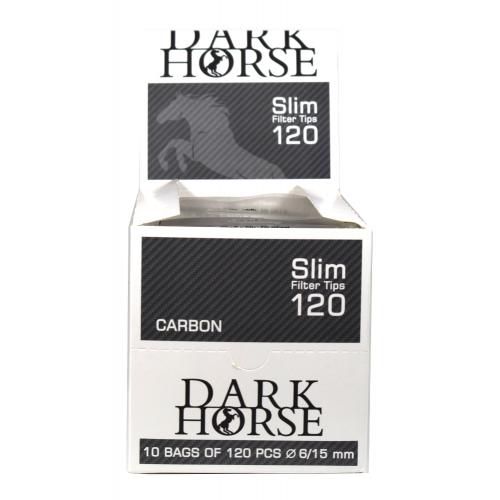 Dark Horse Slim Carbon Filter Tips (120) 10 Bags
