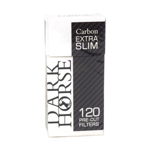 Dark Horse Extra Slim Pre-Cut Carbon Filter Tips (120) 1 Box - End of Line