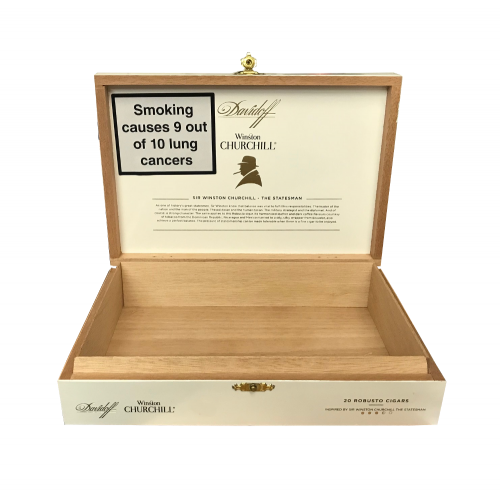 Empty Davidoff Winston Churchill Robusto Cigar Box