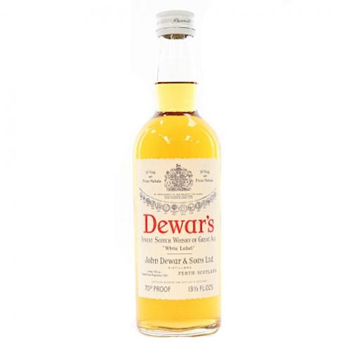 Dewars 1970s White Label Finest Scotch Whisky - 13 1/3 Fl. Oz.