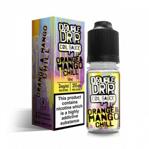 Double Drip Orange & Mango Chill Vape E- Liquid 3 x 10ml 6mg