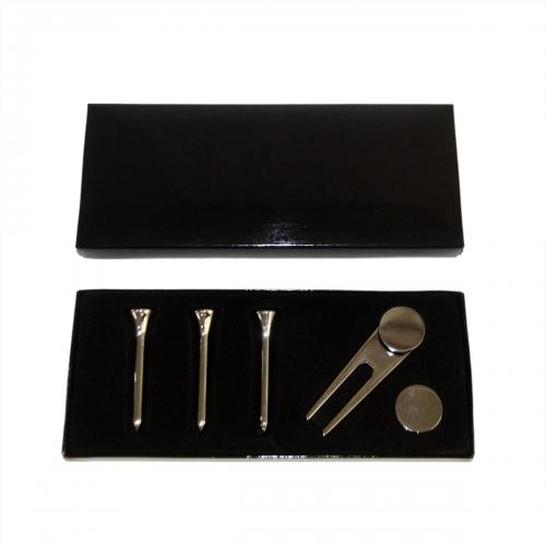 Silver Plated Personalised Golfers Gift Set