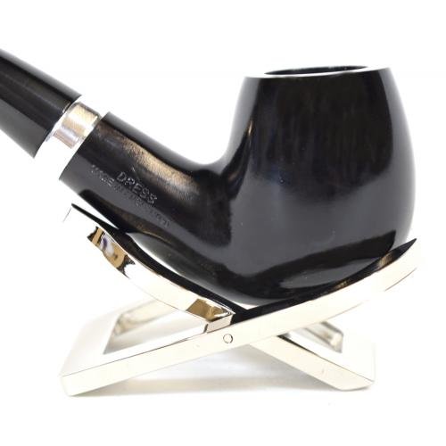 Alfred Dunhill - The White Spot Dress 4113 Group 4 Bent Apple Silver Mounted Pipe (DUN125)