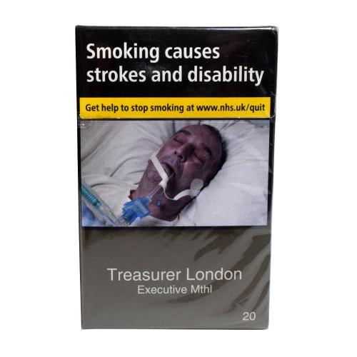 Treasurer London - Executive Menthol - 20 packs of 20 cigarettes (400) - End of Line