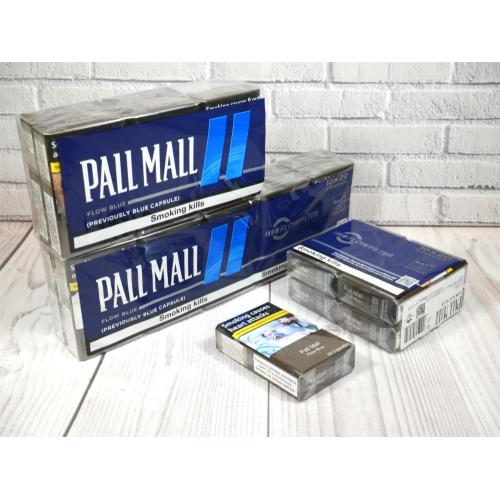 Pall Mall Flow Blue Kingsize (Previously Blue Capsule) - 20 Packs of 20 Cigarettes (400)