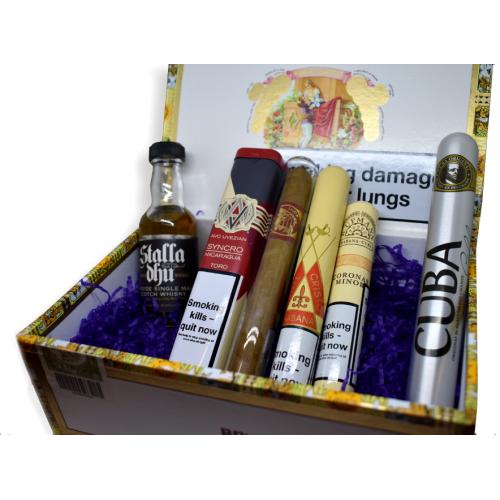 Cigar and Aftershave Selection Gift Box Sampler