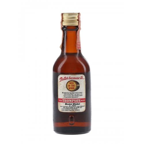 Glenmores Old Thompson Brand 4 Year Old Bottled 1950s-1960s Miniature - 4.7cl 43%