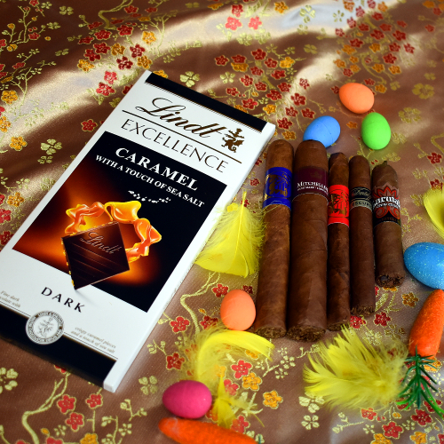 FLASH SALE - Sweet and Salty Lindt Chocolate Sampler - 5 Cigars