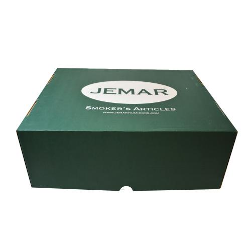 Jemar Indian Collection Light Brown Stripe Humidor - 70 Cigar Capacity