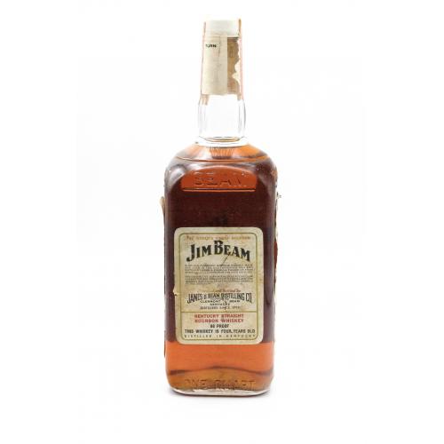 Jim Beam 1960s 1 Quart Kentucky Straight Bourbon Whiskey - 94.3cl 43%