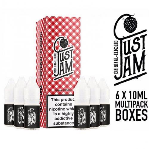 Just Jam Original 6 x 6mg 10ml Vape E- Liquid Multipack