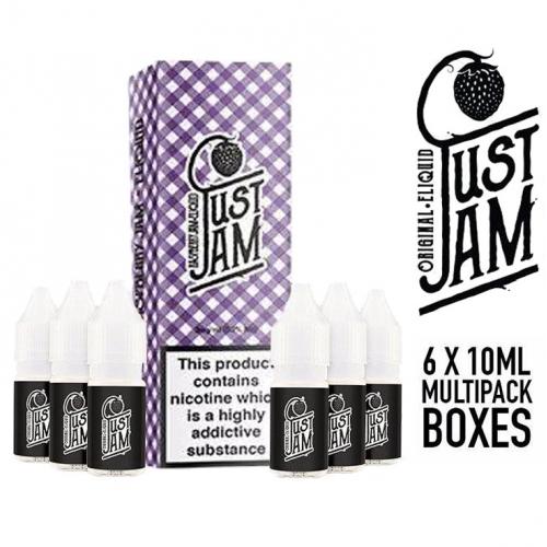 Just Jam Raspberry 6 x 6mg 10ml Vape E- Liquid Multipack