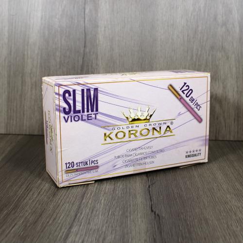 Korona Slim Violet Gold Tubes - Pack of 120 Tubes
