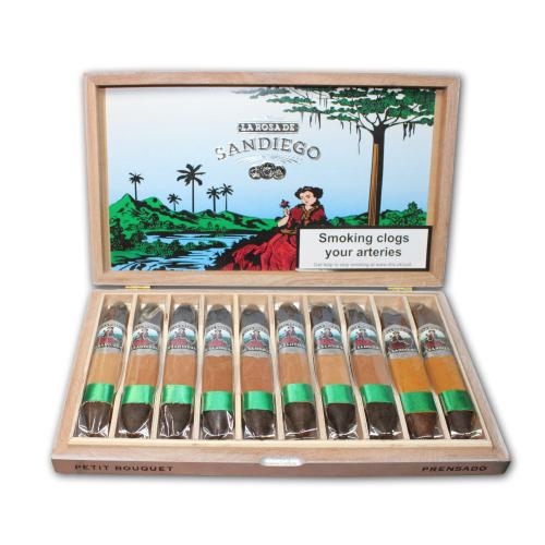 La Rosa de Sandiego Petit Boquet Maduro Cigar - Box of 10