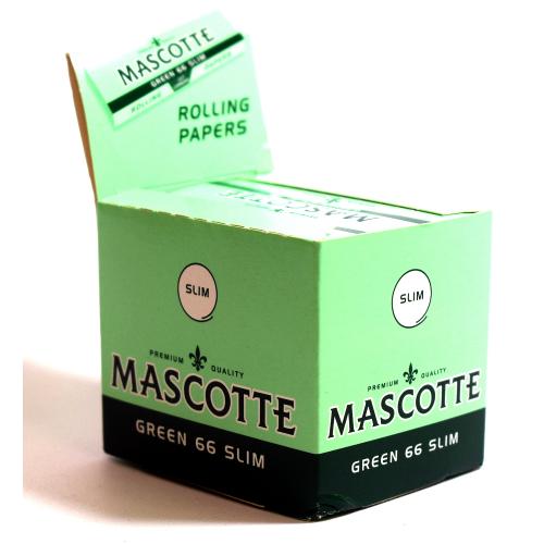 Mascotte Green 66 Slim Rolling Papers 24 packs