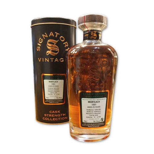 Mortlach 25 Year Old 1991 Signatory Vintage - 70cl 56.