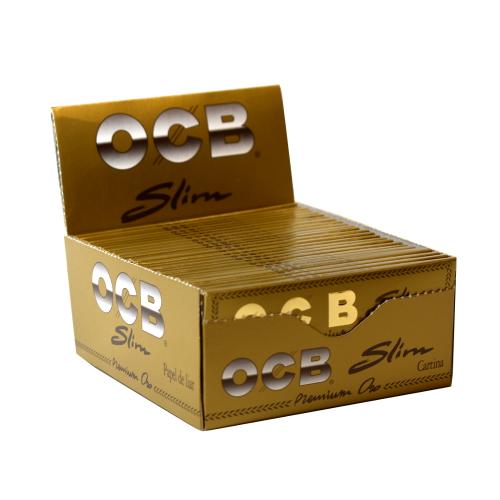 OCB Slim Premium Oro Paper King Size Gold