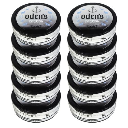 Odens Cold Portion Chewing Tobacco Bag - 10 Tins
