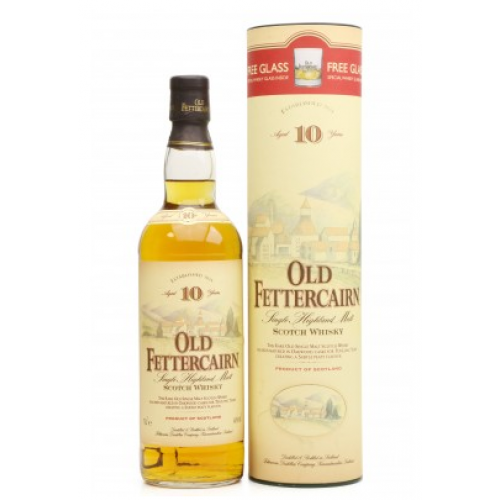 Old Fettercairn 10 Year Old Vintage With Glass - 70cl 40%