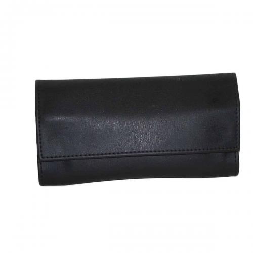 Dr Plumb Black Leather Tobacco Roll Up Sifter Pouch