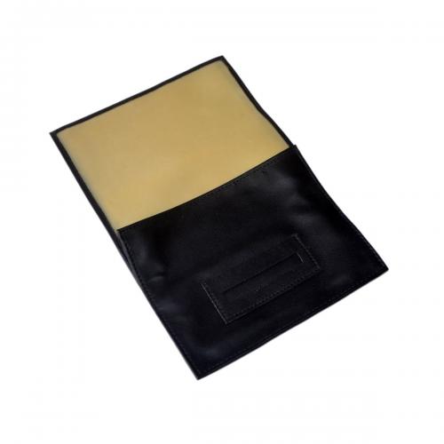 Black Leatherette Hand Rolling Tobacco Roll Up Pouch