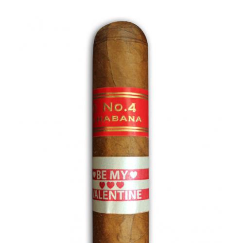 Partagas Serie D No. 4 Cigar - 1 Single (Be my Valentine Band)