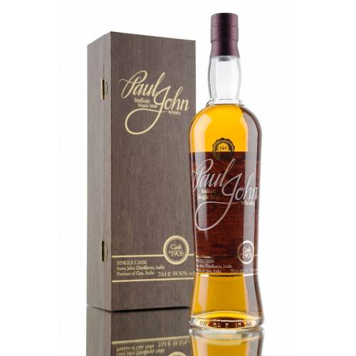 Paul John Single Cask 1906 Unpeated Indian Single Malt Whisky - 70cl 59.5%