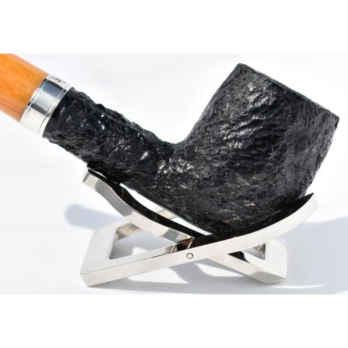 Peterson Rosslare 106 Rustic Silver Mounted Fishtail Pipe (PE993)
