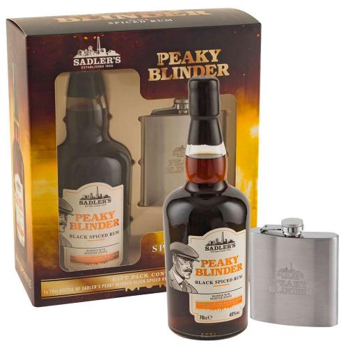 Peaky Blinders Rum & Hip Flask Gift Pack 70cl